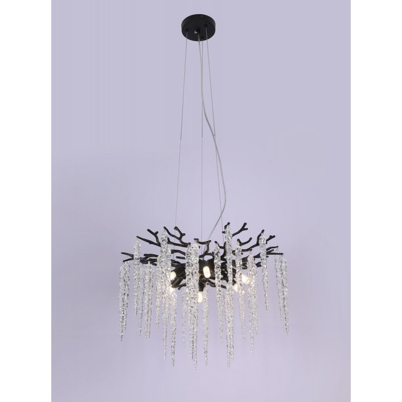 Люстра кришталева підвісна Sirius Ш 33035-800 BK кришталеві грона