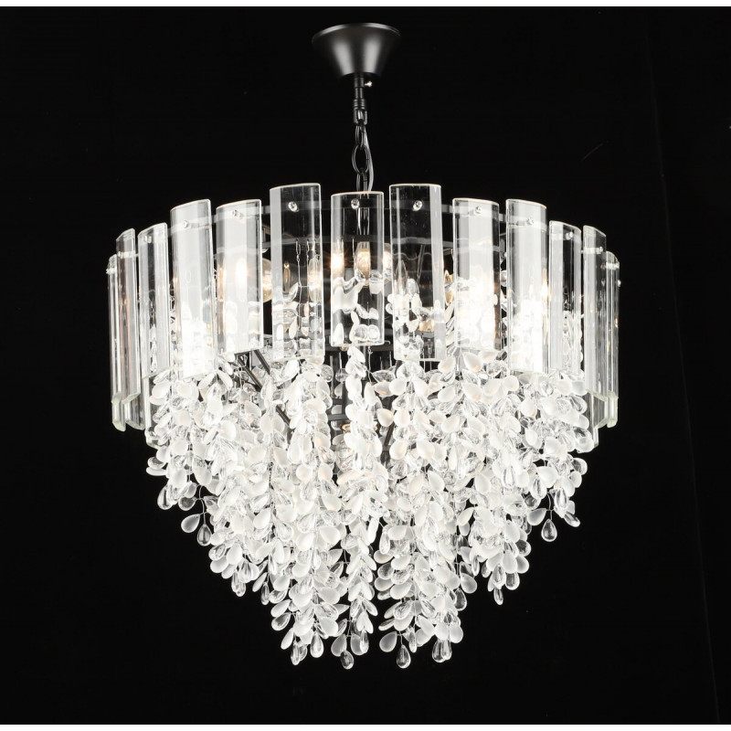 Люстра підвісна кришталева S2475/6, Чорний