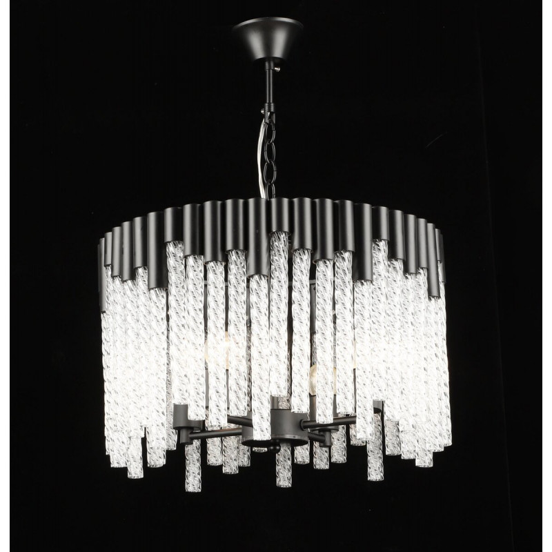 Люстра підвісна кришталева S2489/4, Чорний