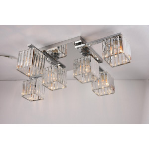 Люстра кришталева стельова Sirius Ш 1318/6 CR
