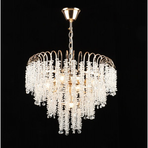 Люстра підвісна кришталева E2689/5, Золото