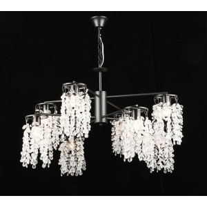 Люстра підвісна кришталева S2481/8, Чорний