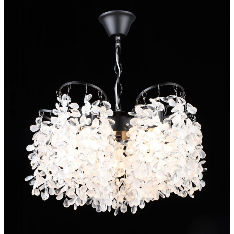 Люстра підвісна кришталева S2495/5, Чорний