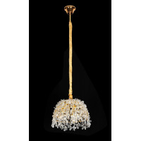 Люстра підвісна кришталева VALESO 33058/300 золотистий на 3 лампи E14