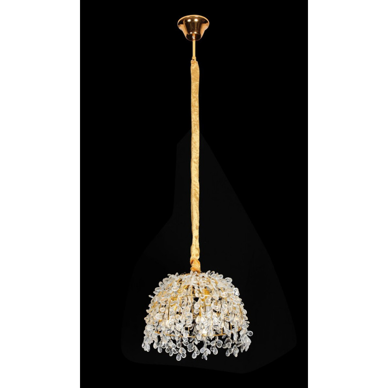 Люстра підвісна кришталева VALESO 33058/300 золотистий на 3 лампи E14