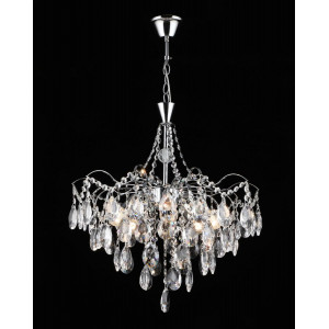 Люстра підвісна кришталева E2741/5, Хром