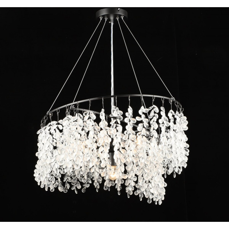 Люстра підвісна кришталева S2484/6, Чорний