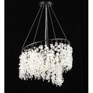 Люстра підвісна кришталева S2484/5, Чорний