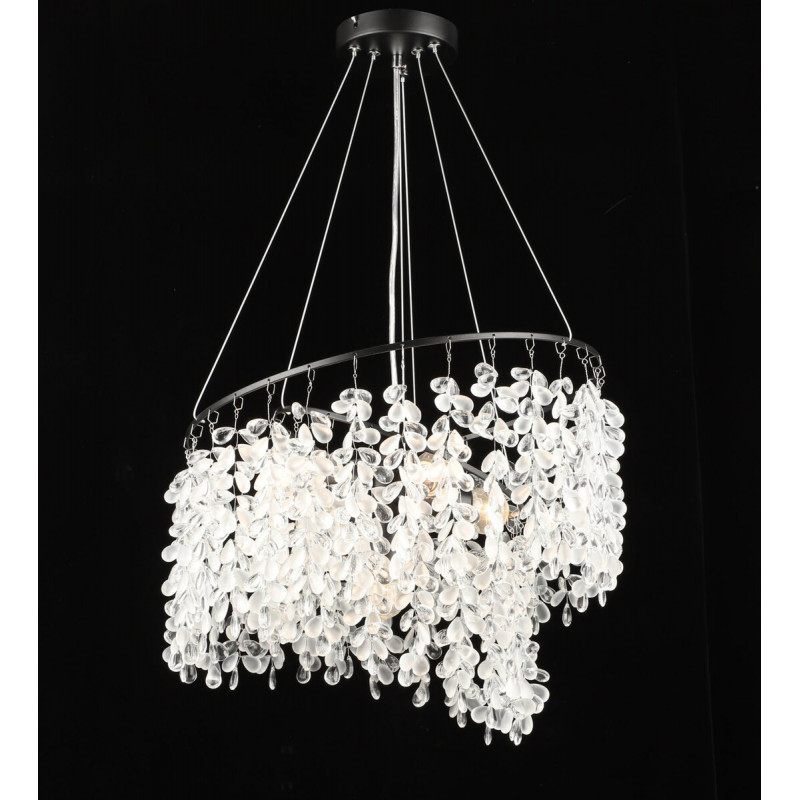 Люстра підвісна кришталева S2484/5, Чорний