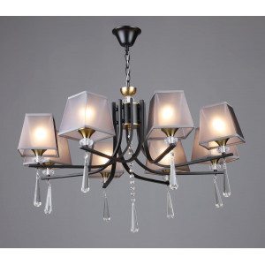 Люстра класична підвісна Sirius B NH6444/8 BK+COP