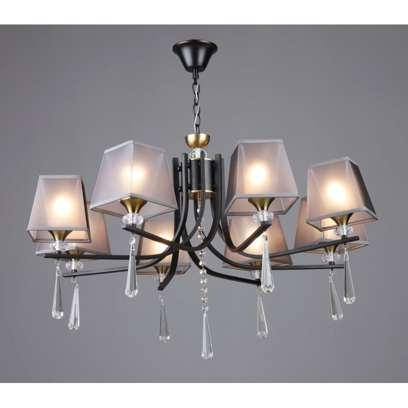 Люстра класична підвісна Sirius B NH6444/8 BK+COP