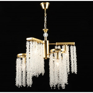 Люстра подвесная хрустальная E2686/3+3, Медь