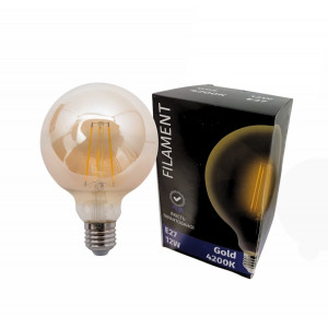 Лампочка LED SIRIUSSTAR filament gold 5800 12W (G95-4200K-E27)