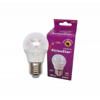 Світлодіодна лампа SIRIUSSTAR 3305 G45 crystal 6W-4000K-E27