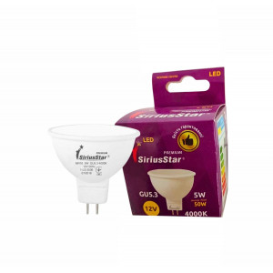 Світлодіодна лампа SIRIUSSTAR 3506 MR16 12V 5W 4000K- GU5,3