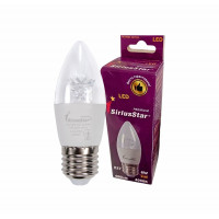 Світлодіодна лампа SIRIUSSTAR 3300 СA37 crystal 6W-4000K-E27