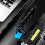 Ліхтарик Sirius TL-9328 перезарядний ручний 4*LED+COB