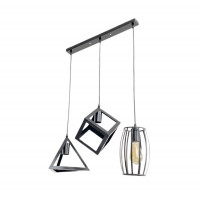 Підвісний світильник на три плафони VALESO TY127-3 чорний E27