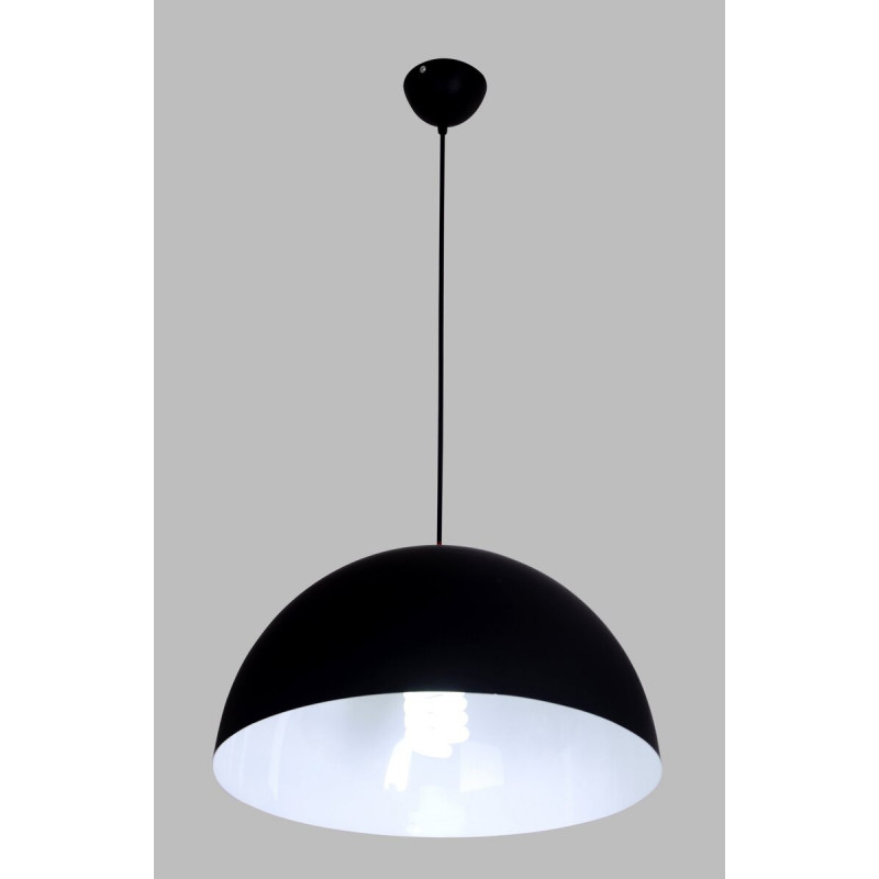 Люстра підвісна Лофт на одну лампочку метал VALESO 8020-1 Чорний