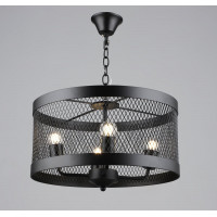 Люстра підвісна в стилі лофт металева Sirius B S2459/4 BK чорна