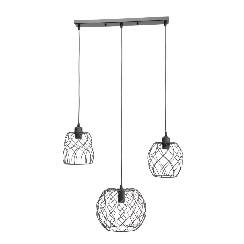 Підвісний світильник на три плафони VALESO TY403-3 Лофт чорний E27