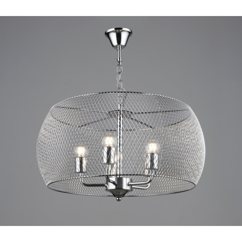 Люстра підвісна в стилі лофт металева Sirius B S2456/5 CH хром