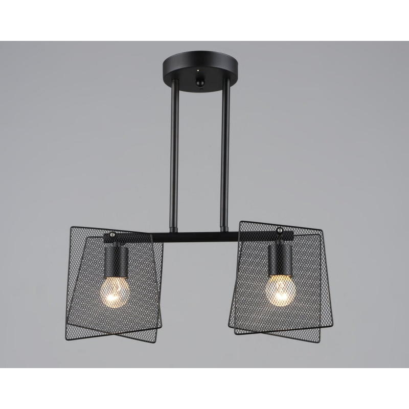 Люстра в стилі лофт Sirius B S2469/2 BK чорна