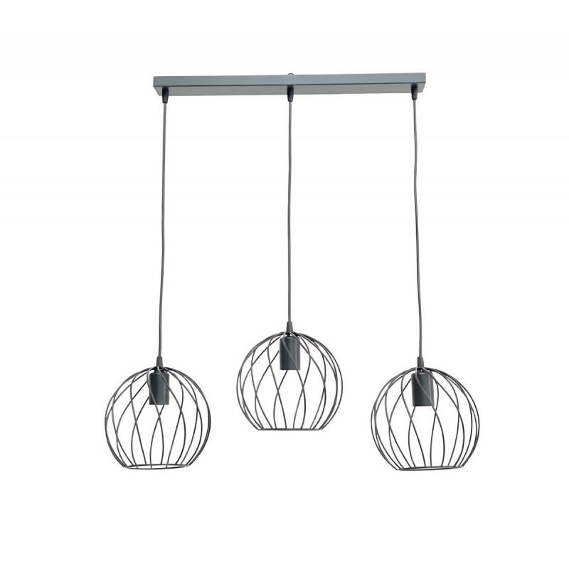 Підвісний світильник на три плафони VALESO TY406-3 Лофт чорний E27