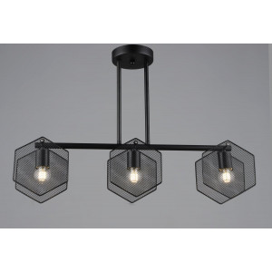 Люстра в стилі лофт Sirius B S2473/3 BK чорна