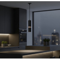 Люстра підвісна в стилі лофт Sirius PRD 4631-P BK R-GD на 1 плафон