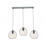 Підвісний світильник на три плафони VALESO TY406-3 Лофт чорний E27