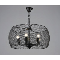 Люстра підвісна в стилі лофт металева Sirius B S2460/5 BK чорна