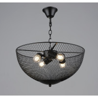 Люстра підвісна в стилі лофт металева Sirius B S2474/4 BK чорна