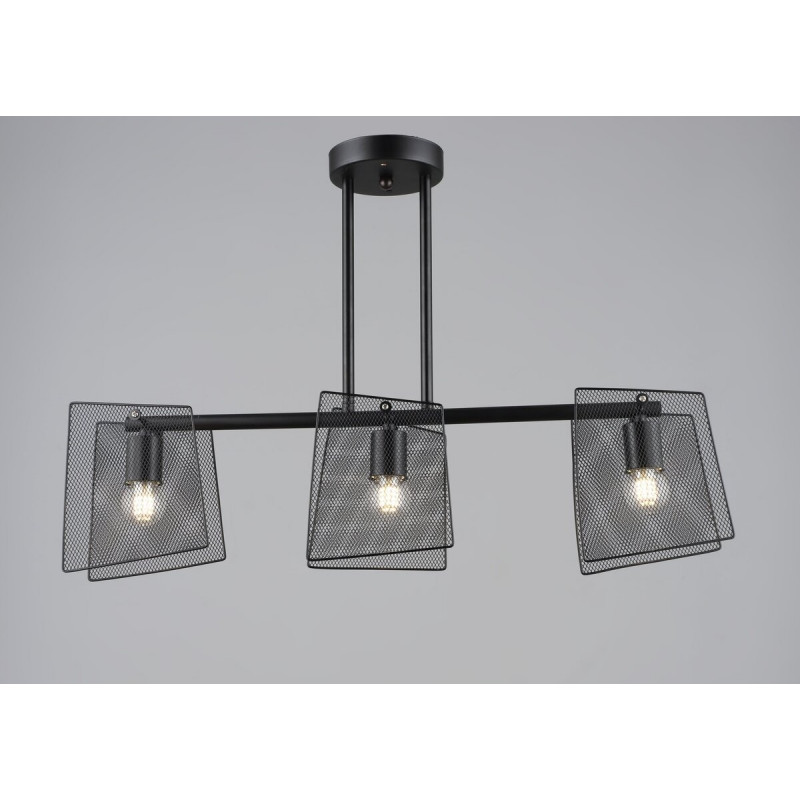 Люстра в стилі лофт Sirius B S2469/3 BK чорна
