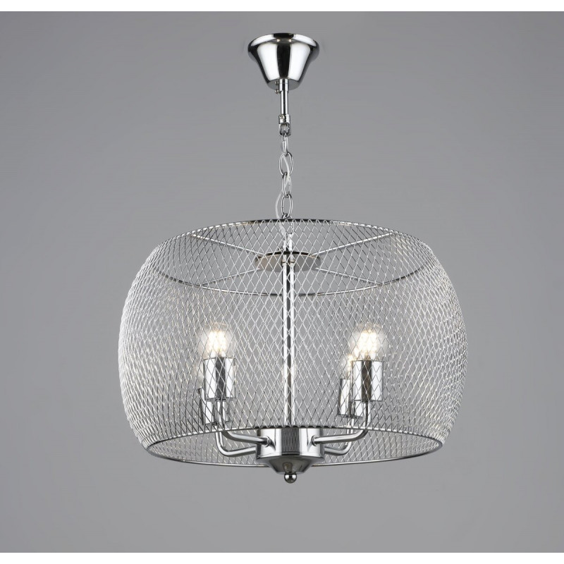 Люстра підвісна в стилі лофт металева Sirius B S2456/4 CH хром