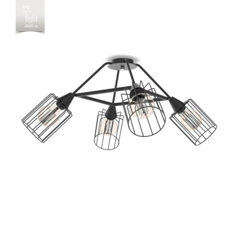 Люстра в стилі лофт LX2494-4 BK