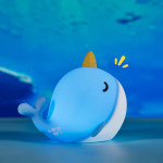 Нічник дитячий силіконовий сенсорний Кит VALESO A044 для спальні акумуляторний блакитний