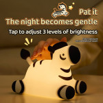 Ночник детский силиконовый сенсорный Зебра VALESO A067 для спальни аккумуляторный