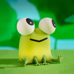 Ночник детский силиконовый сенсорный Лягушонок VALESO A061 для спальни аккумуляторный