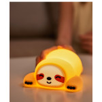 Нічник дитячий силіконовий сенсорний Лінивець VALESO A046 для спальні акумуляторний жовтий