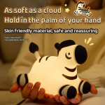 Ночник детский силиконовый сенсорный Зебра VALESO A067 для спальни аккумуляторный