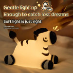 Ночник детский силиконовый сенсорный Зебра VALESO A067 для спальни аккумуляторный