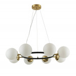 Люстра підвісна молекула 74542/8 CP+Matte Black на 8 плафонів