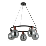 Люстра підвісна в стилі лофт G 321029/5 Matte Black