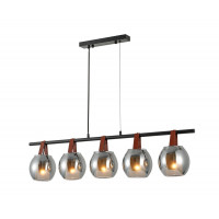 Люстра підвісна в стилі лофт G 321028/5 Matte Black