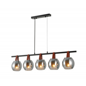 Люстра підвісна в стилі лофт G 321028/5 Matte Black