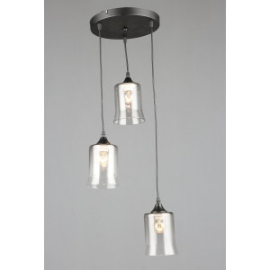 Люстра підвісна на 3 плафони VALESO N6744/3H E27 Чорний N6744/3H