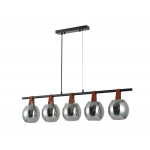 Люстра підвісна в стилі лофт G 321028/5 Matte Black