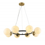 Люстра підвісна молекула 74542/8 CP+Matte Black на 8 плафонів