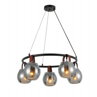 Люстра підвісна в стилі лофт G 321029/5 Matte Black